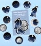 Moon Gazing Hare Die Cut Sticker Pack - Image 1