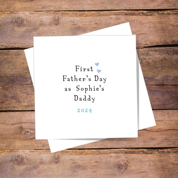  Father’s Day Card - personalised 2024 . Blank inside. Free delivery