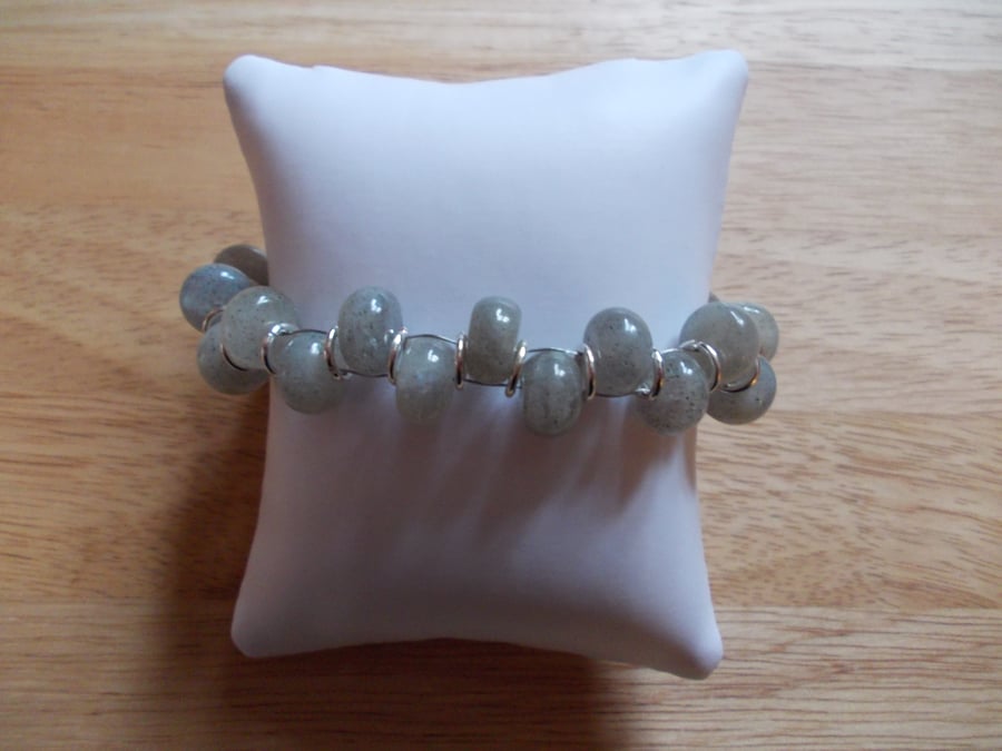 Gemstone goddess style bracelet