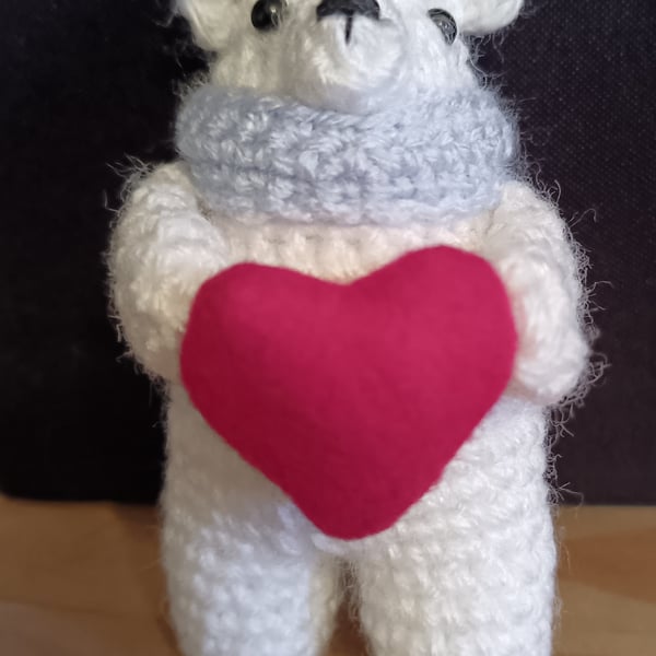 Crochet polar bear