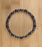 Bracelet lava and hematite stretchy handmade - Image 5