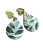 Water Drop Earrings with Gold Plated Studs - Image 4