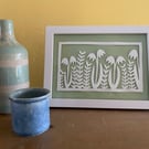 Snowdrops in Spring papercut