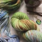 Hand dyed knitting yarn 4 ply MCN 100g Fern Creek