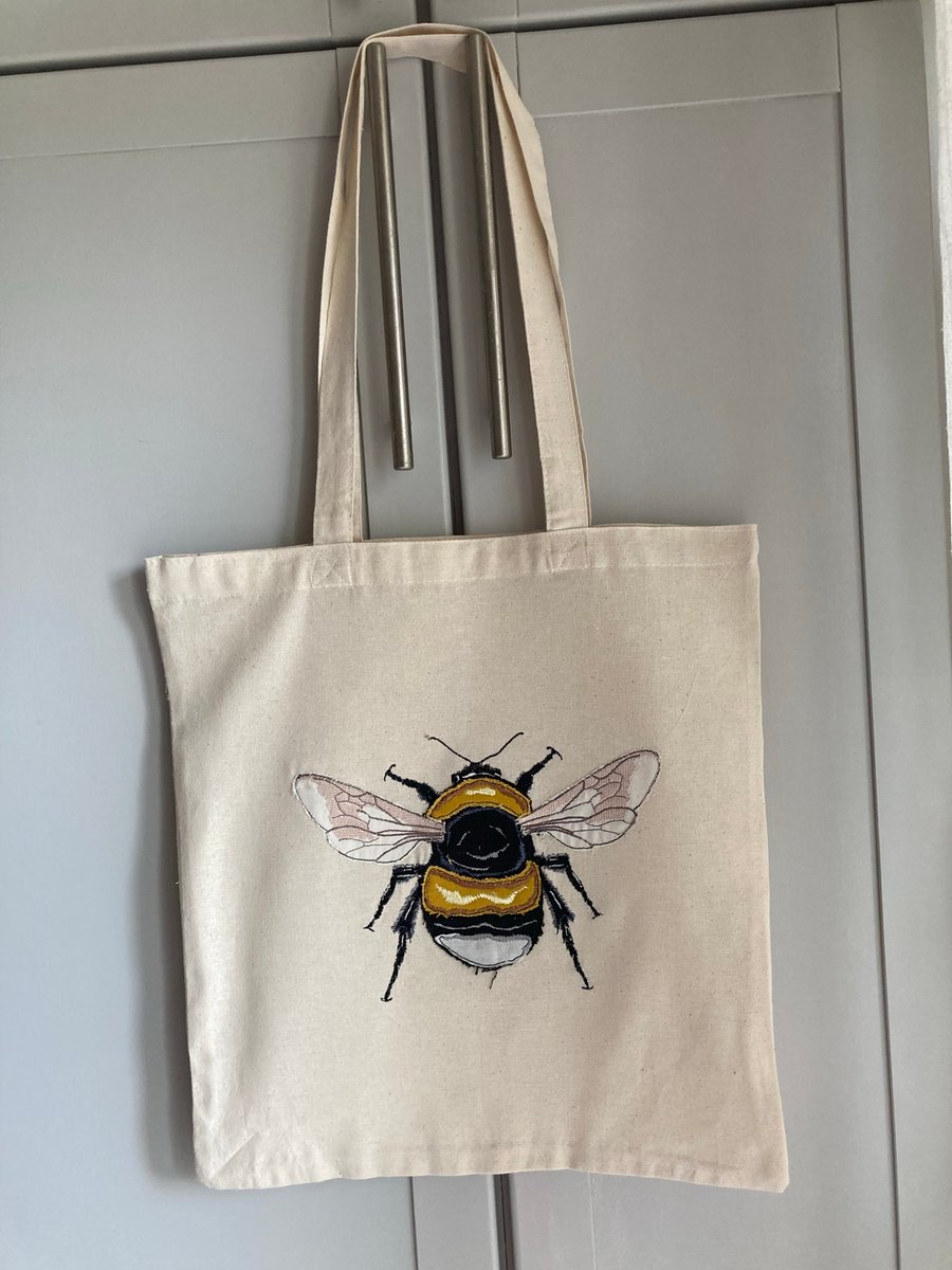 Bee Design cotton tote bag