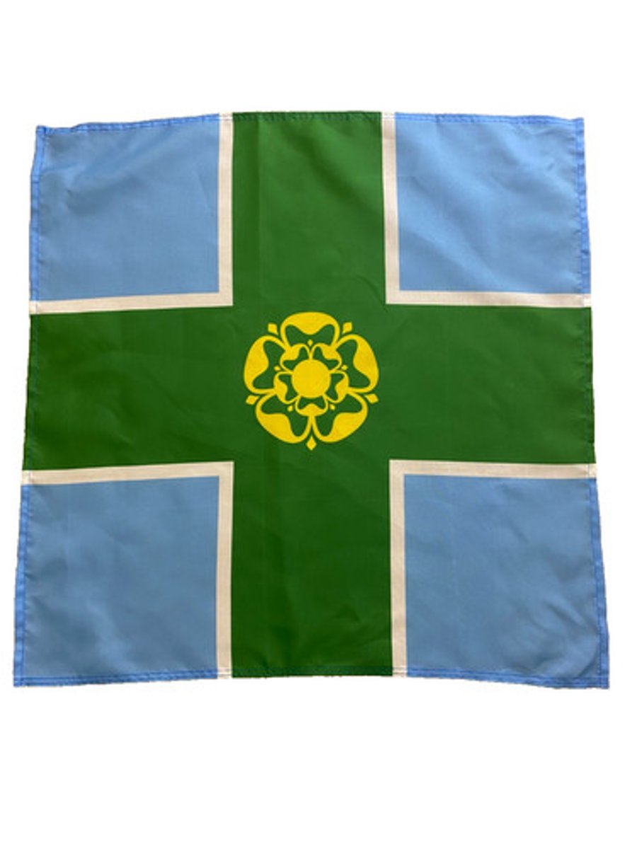 23" x 23" 59 x 59 cm Derbyshire Derby County Flag Bandana Head Scarf Neck Tie