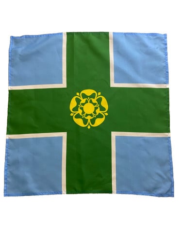 23" x 23" 59 x 59 cm Derbyshire Derby County Flag Bandana Head Scarf Neck Tie