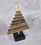 Small Free Standing Wooden Christmas Tree Decoration - Image 3