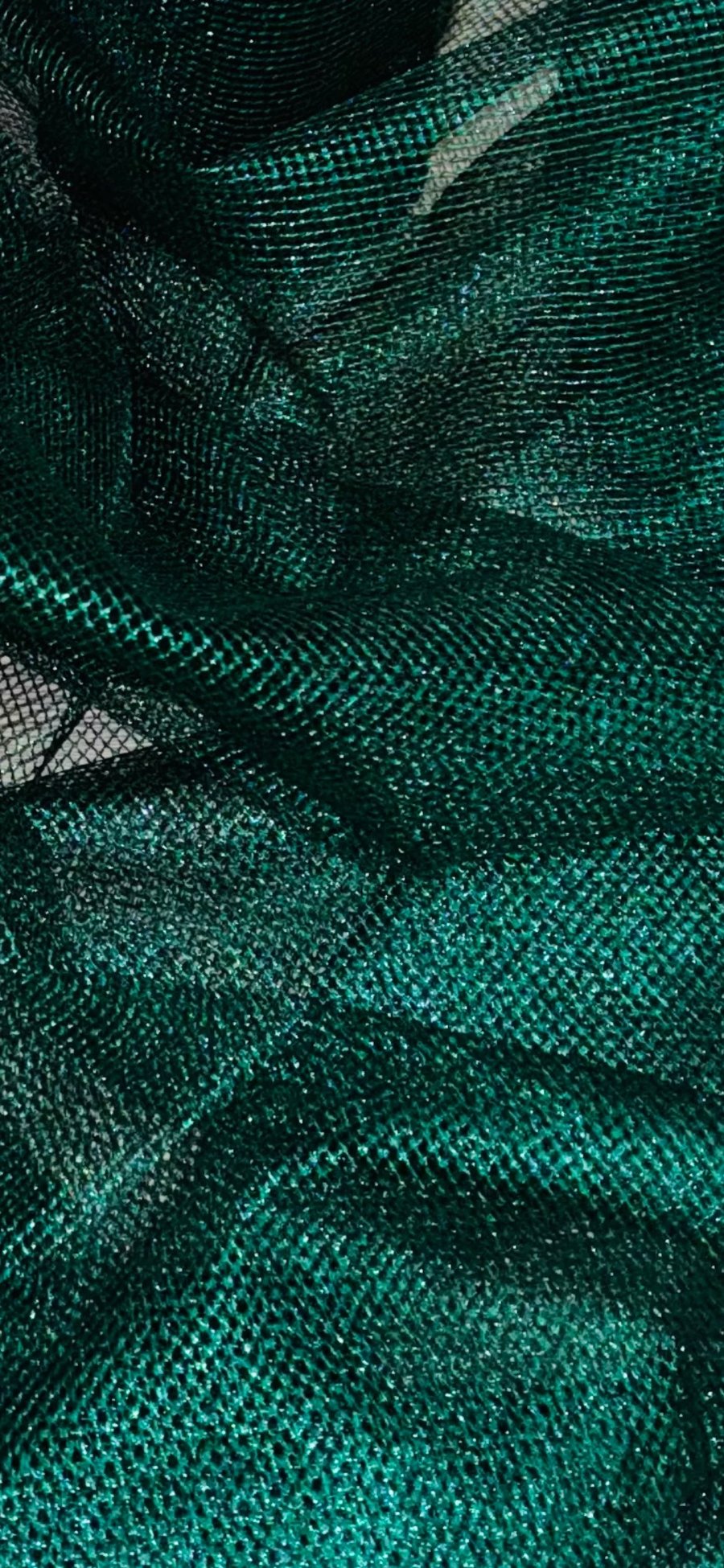 Forest Green Fishnet Chainmail Mesh Net Fabric 58'' PRICE PER METER