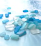 Tumbled Frosted Glass - Mixed Sizes - Various Amounts - Light Blue Sea Glass - Image 6