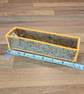 Pencil case - autumn colours with orange edging, open top - Image 3