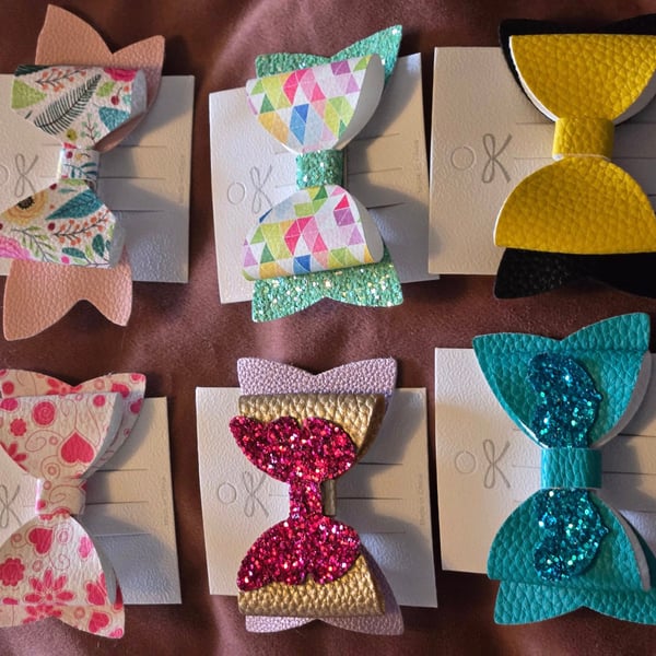 Handmade Hair Bow - Lucky Dip Surprise Colour and Pattern!