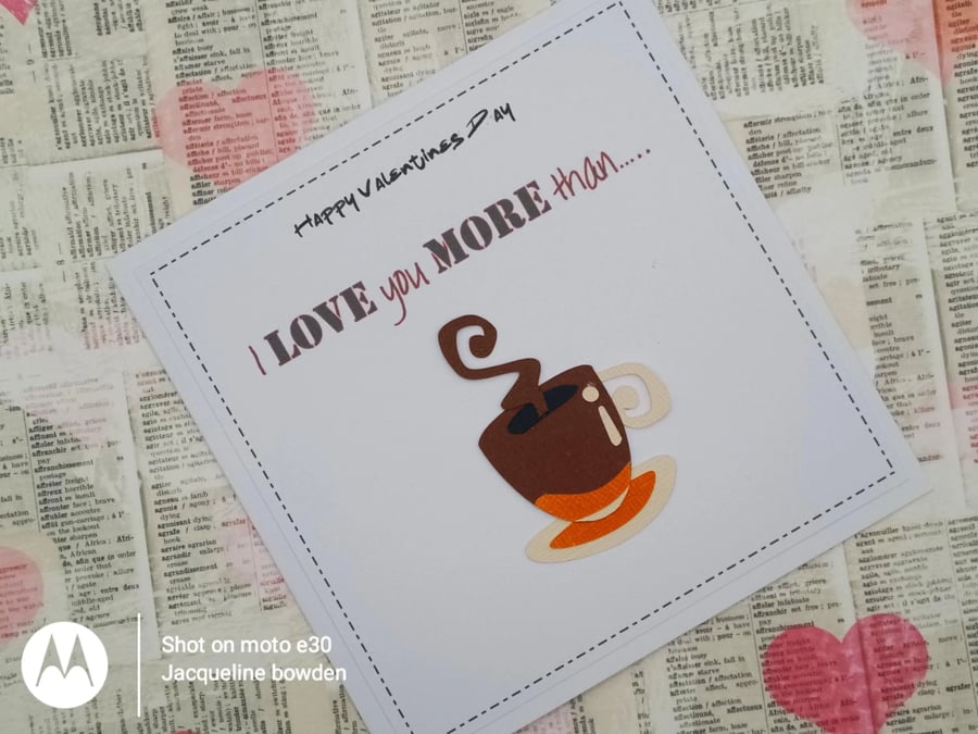 Valentines card with a cheeky message