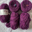 Knit Craft Knit fever Purple Sparkle DK Yarn Bundle Approx 500g Knitting crochet