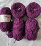 Knit Craft Knit fever Purple Sparkle DK Yarn Bundle Approx 500g Knitting crochet