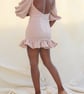 Backless Ruffle Dress Sewing Pattern - Balloon Sleeve, Fitted Waist (PDF) - Image 4