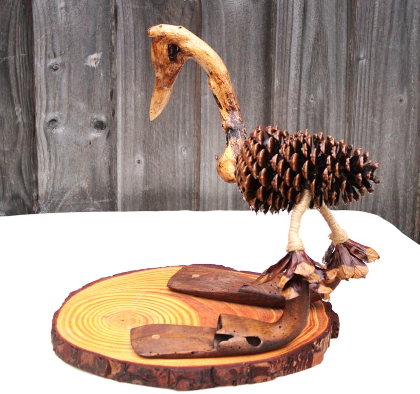 Bird Sculpture, Vintage Harvesting Guards from 1930, Vintage and Nature Inspired