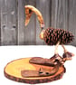 Bird Sculpture, Vintage Harvesting Guards from 1930, Vintage and Nature Inspired