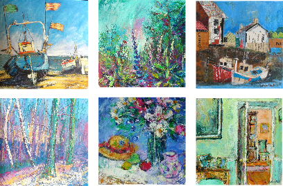 Pack of six fine art cards