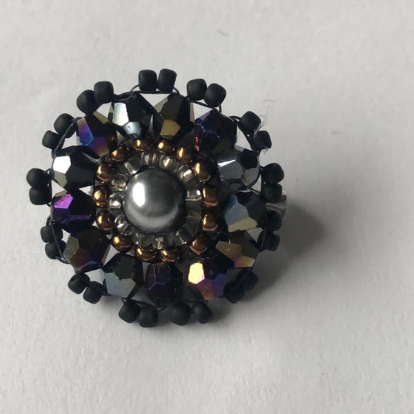 Tiny brooch pin hats weddings buttonhole hand made corsage
