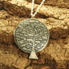 Sterling silver tree of life pendant