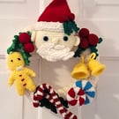 Christmas Wreath with Santa Claus