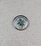 Just One More Plant - Plant Themed Badge - Large Resin Topped Pin Badge - White