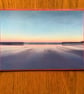 Handmade original photo card of 'Moonrise at Cullercoats' Bay'