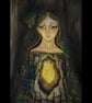 Heartwood - Original A3 Folklore and Fantasy Watercolour Artwork - Sold Unframed - Image 1