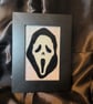 Ghostface Inspired Glitter  Horror Wall Art ,Spooky Gothic Decor,Handmade horror