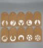 Set of 10 Plantable Christmas Gift Tags with Wildflower Seed Paper Inserts