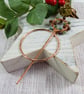 Copper Shawl Pin - Festive Wreath with Garnet & Agate - Image 2