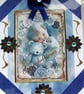 New Baby Boy - Hand Crafted 3D Decoupage Card - Congratulations (30340
