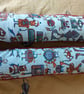 Fabric boot tree in rusty robot cotton print - Image 3
