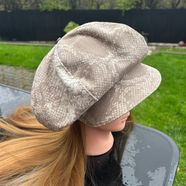 Women’s baker boy cap - Upcycled 