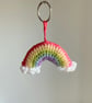 Rainbow Crochet Keyring  - Image 1