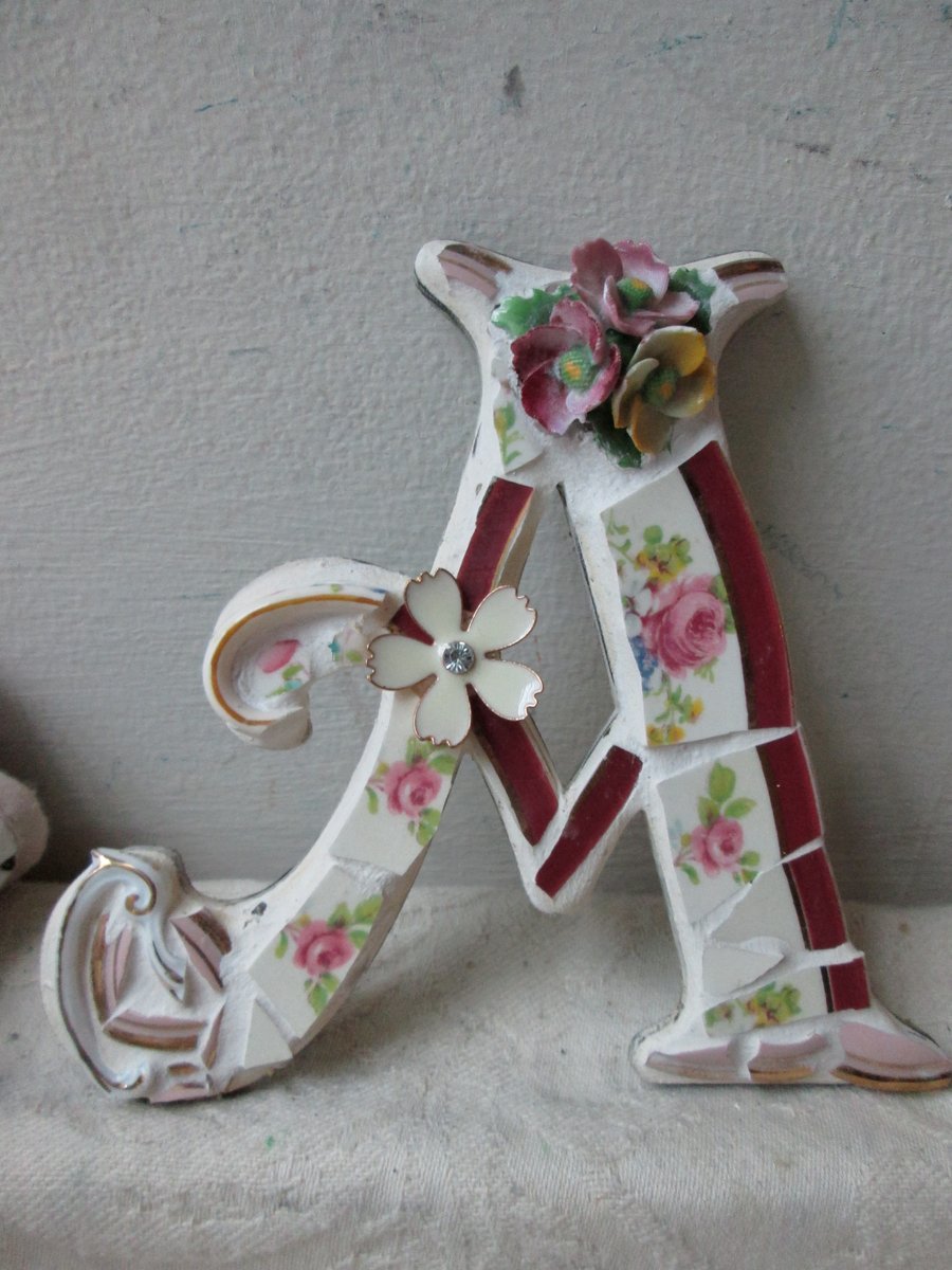 Mosaic letter A Folksy