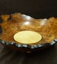 LARGE ELM FRUIT BOWL ON HAND CARVED LEGS - Image 9