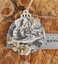 Alice in Wonderland Ornament: Upcycled Book Page & Origami Roses - Image 5