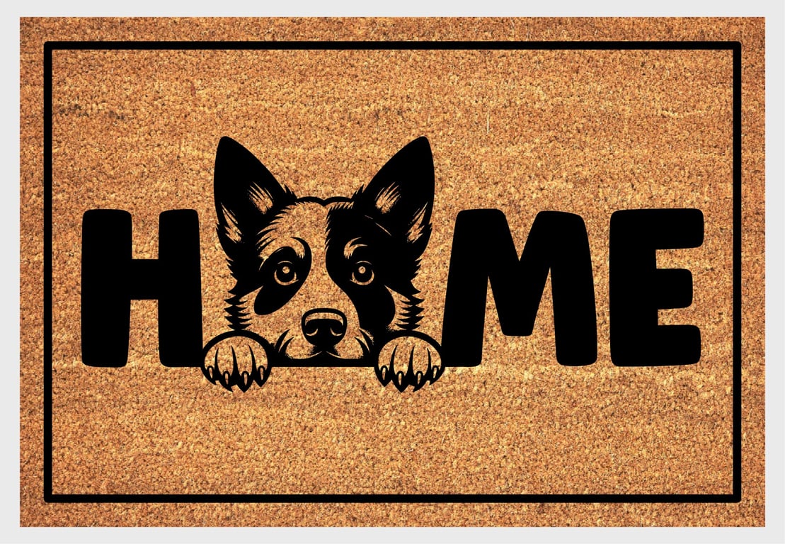 Australian Cattle Dog Home Door Mat No.1 - Cattle Dog Welcome Mat - 3 Sizes