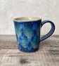 Mug hand built pottery mug 