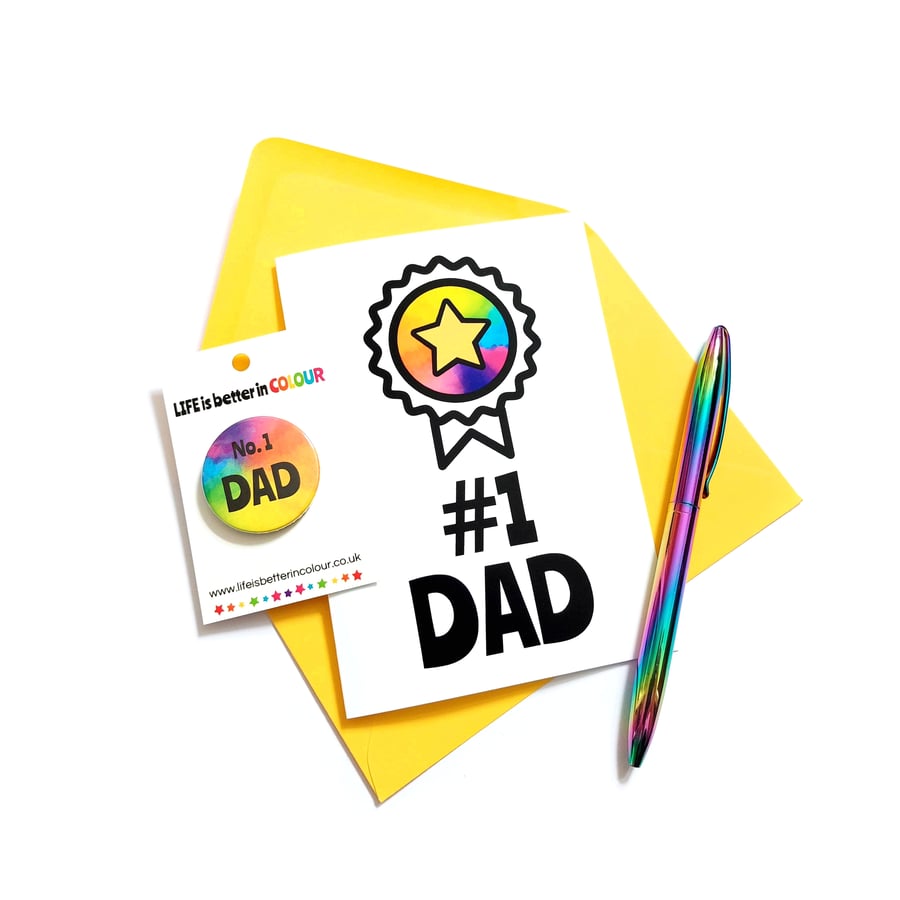 Father's Day Card - Number One Dad 