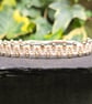Ivory and Gold Macrame Bracelet - 14ct gold filled, Adjustable  - Image 5