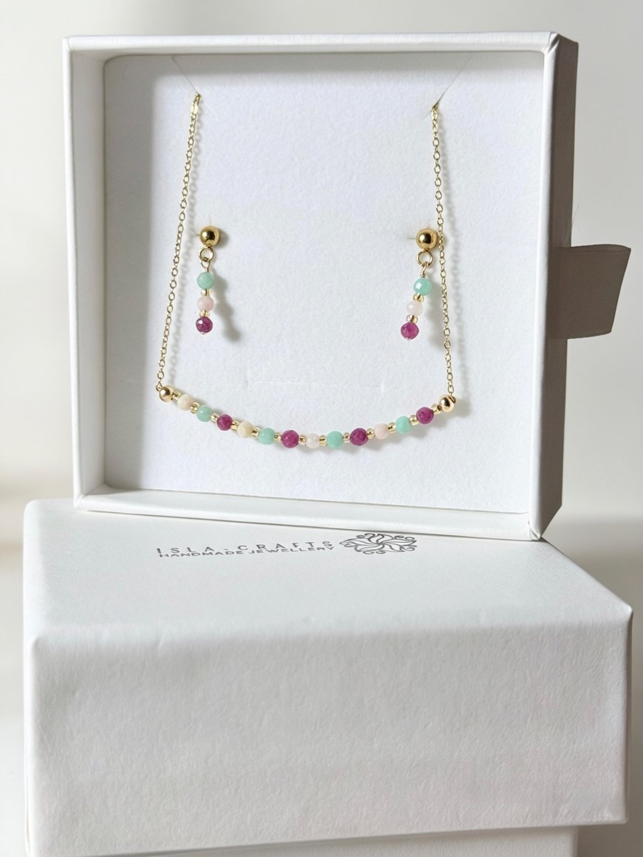     Pastel Bloom Gemstone Gift Set