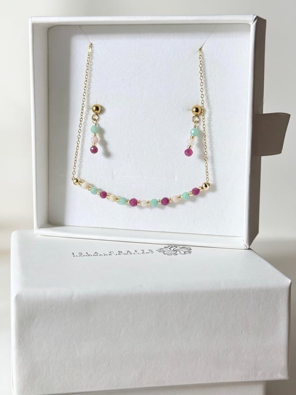     Pastel Bloom Gemstone Gift Set