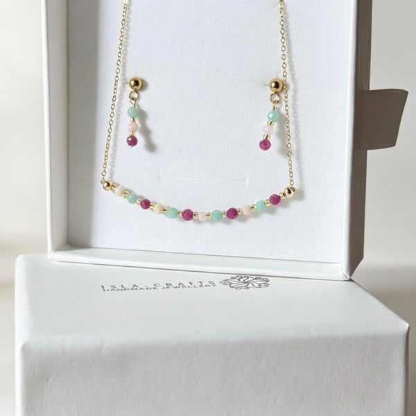     Pastel Bloom Gemstone Gift Set