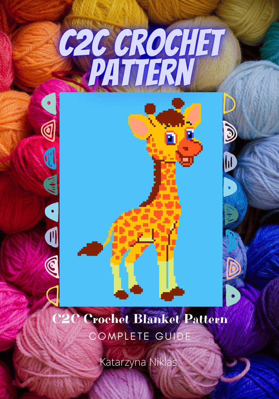 Giraffe, C2C Pixel Pattern, Crochet Pattern, PDF Pattern