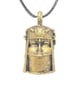 Great head pendant, benin bronze oba, african jewellery, tribal art necklace,  - Image 4