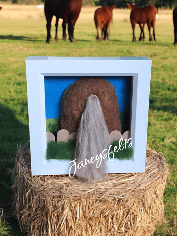 Horse bottom portrait