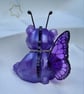 Violet - Flutter-Bear Resin Ornament - Purple  - Image 5
